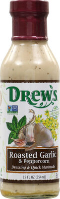 Drew's, Dressing & Quick Marinade, Roasted Garlic & Peppercorn, Roasted Garlic & Peppercorn