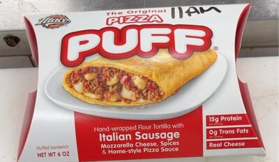 Italian Sausage Mozzarella Cheese, Spices & Home-Style Pizza Sauce Puff, Italian Sausage