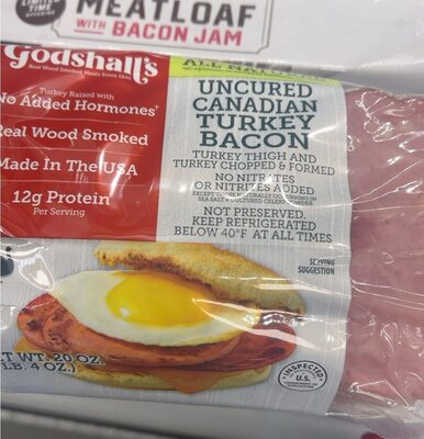 Uncured Canadian Turkey Bacon, Uncured Canadian Turkey