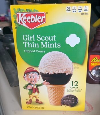 Girl Scout Thin Mints Dipped Cones, Girl Scout Thin Mints