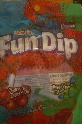 Fun Dip Candy, Razz Apple Magic Dip, Cherry Yum Diddly Dip
