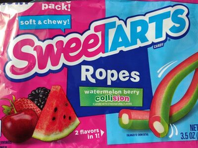 Watermelon Berry Collision Flavor Ropes, Watermelon Berry Collision
