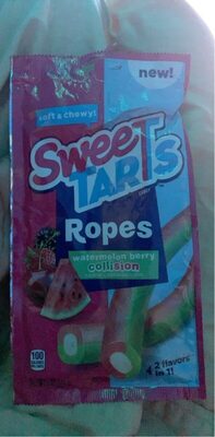 Watermelon Berry Collision Flavor Ropes Candy, Watermelon Berry Collision