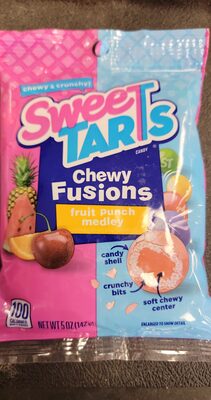 Fruit Punch Medley Flavored Chewy Fusions Candy, Fruit Punch Medley
