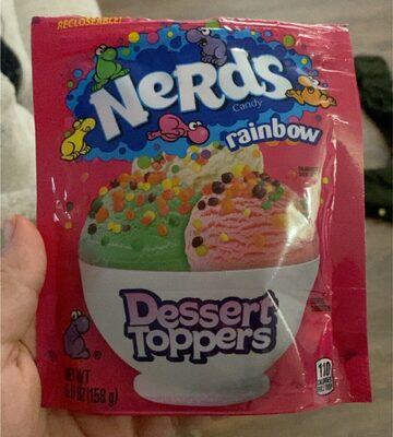 Rainbow Tiny, Tangy Crunchy Candy Dessert Toppers, Rainbow