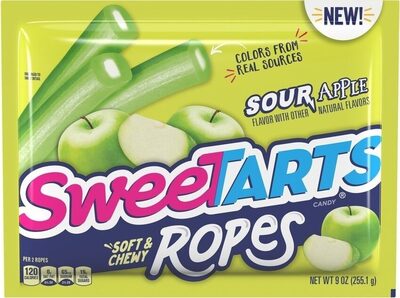 Sour Apple Ropes Candy, Sour Apple