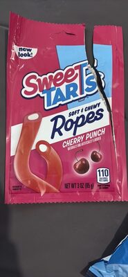 Sweetarts, Soft & Chewy Ropes Tangy Candy, Cherry Punch, Cherry Punch