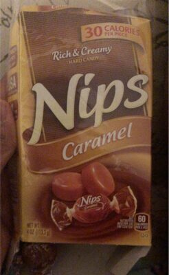 NIPS Caramel Hard Candy 4 oz Box