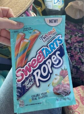 Twisted Rainbow Punch Soft & Chewy Ropes Candy, Twisted Rainbow Punch