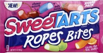 Ropes Bites Candy, Strawberry, Blue Punch, Cherry, Apple, Orange