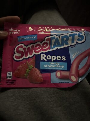 Tangy Strawberry Soft & Chewy Ropes Candy, Tangy Strawberry