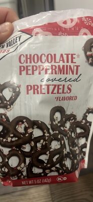 Peppermint Chocolate Covered Pretzels, Peppermint