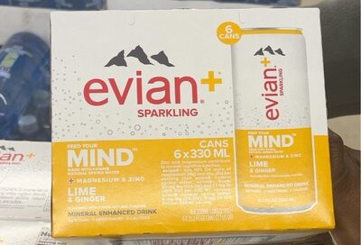 Lime & Ginger Flavored Mineral Enhanced Drink, Lime & Ginger
