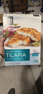 Tortilla Crusted Tilapia White & Flaky Fillets Encrusted With Corn Tortilla Chips, Chipotle Pepper & Garlic, Tortilla Crusted Tilapia