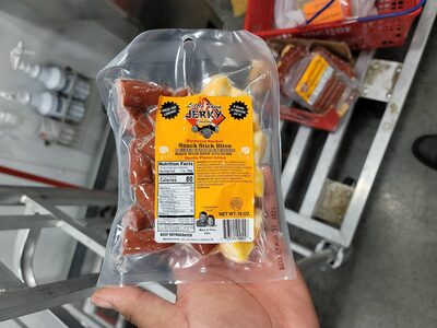 Hardwood Smoked Snack Stick Bites & Cubed Colby Jack Cheese, Hardwood Smoked