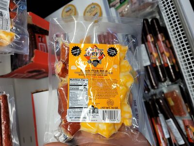 Hardwood Smoked With Cheese & Cubed Colby Jack Snack Stick Bites, Cheese & Cubed Colby Jack
