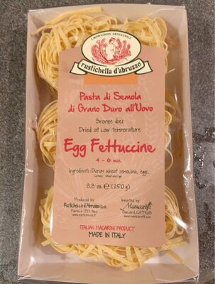 Durum Wheat Semolina Pasta, Egg Fettuccine
