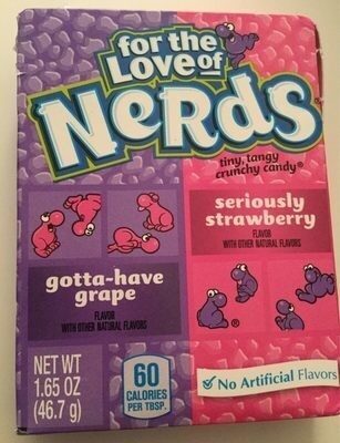 Nerds, Tiny Tangy Crunchy Candy, Seriously Strawberry, Gotta-Have Grape