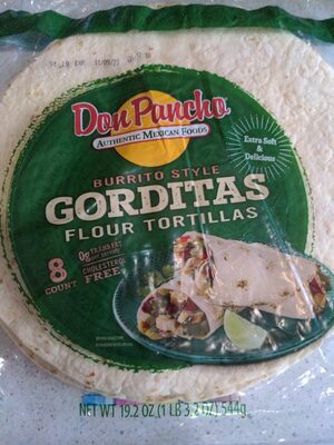 Burrito Style Gorditas Flour Tortillas, Burrito Style