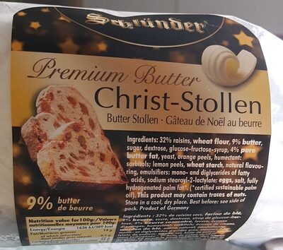 Butter Premium Christ-Stollen, Butter
