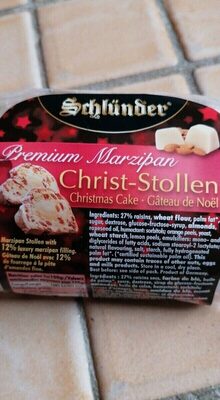 Marzipan Premium Christ-Stollen Christmas Cake, Marzipan