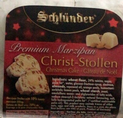 Marzipan Premium Christ-Stollen Christmas Cake, Marzipan