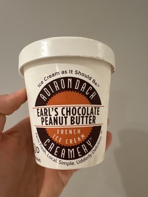 Adiron Dack Creamery, Ice Cream, Earl's Chocolate Peanut Butter