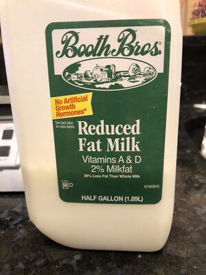 2% Reduced Fat Milk
