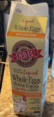 Liquid Whole Eggs With Citric Acid