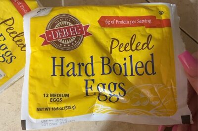 Peeled Hard Boiled Medium Eggs