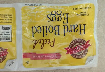 Peeled Hard Boiled Medium Eggs