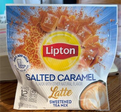 Salted Caramel Latte Sweetened Tea Mix, Salted Caramel