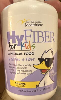 Liquid Fiber For Kids, Orange, Orange