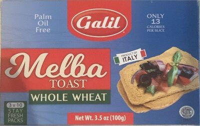 Whole Wheat Melba Toast, Whole Wheat