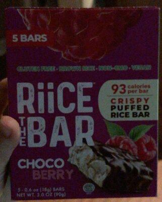 Choco Berry Crispy Puffed Rice Bar, Choco; Berry