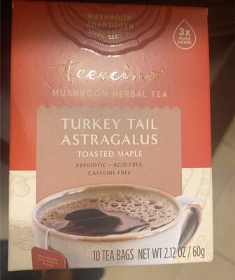 Turkey Tail Astragalus Mushroom Herbal Tea Bags, Turkey Tail Astragalus