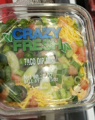 Taco Dip Mini Tray, Taco