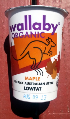 Wallaby Organic, Creamy Australian Style Organic Low Fat Yogurt, Maple, Maple