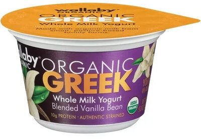 Vanilla Bean Organic Aussie Greek Whole Milk Yogurt, Vanilla Bean