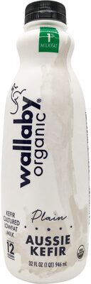 Plain Organic Aussie Kefir Cultured Lowfat Milk, Plain