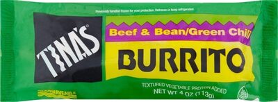 Beef & Bean/Green Chili Burrito, Beef & Bean/Green Chili
