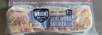Real Wood Smoked Thick Cut Bacon, Real Wood Smoked