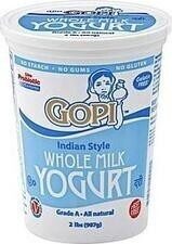 Indian Style Whole Milk Yogurt, Indian Style