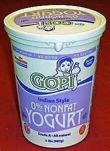 Indian Style 0% Fat Yogurt, Indian Style