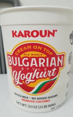 Bulgarian Style Cream On Top Yoghurt, Bulgarian Style
