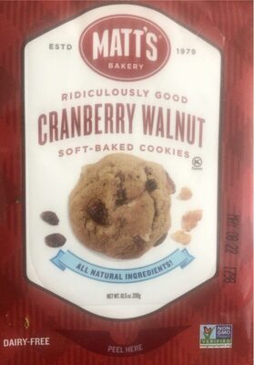 Cranberry Walnut Soft-Baked Cookies, Cranberry Walnut