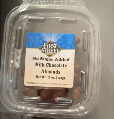 Milk Chocolate No Sugar Added Almonds, Milk Chocolate