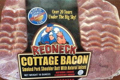 Cottage Bacon Smoked Pork Shoulder Butt With Natural Juices, Cottage Bacon