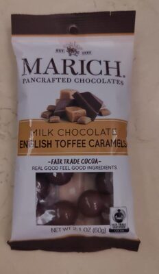 Milk Chocolate English Toffee Caramels, Milk Chocolate English Toffee