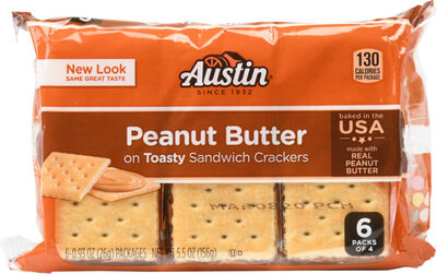 Austin Crackers Toasty Peanut Butter 5.5oz